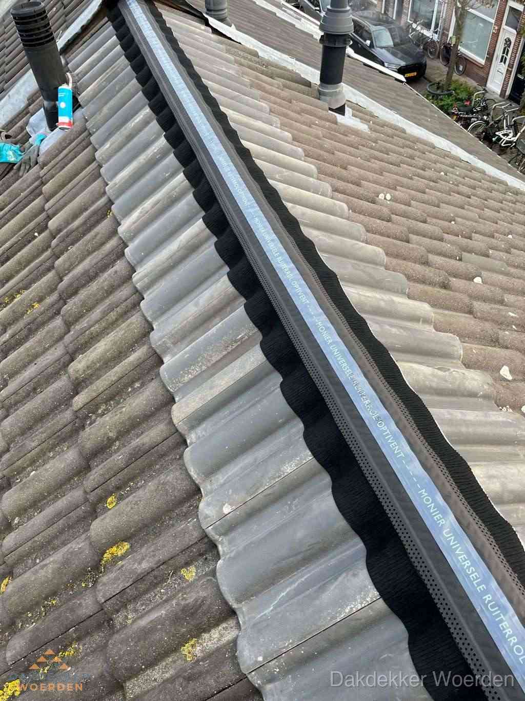 Dakrenovatie plat dak met bitumen dakbedekking in Woerden Dakrenovatie plat dak met bitumen dakbedekking in Woerden