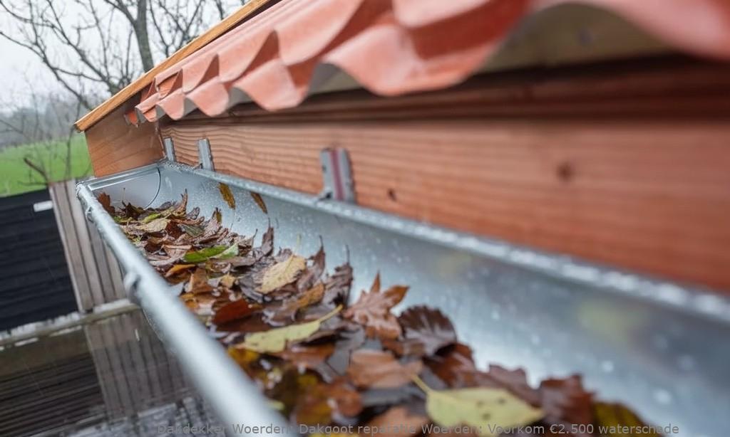 Dakgoot reparatie Woerden: Voorkom €2.500 waterschade